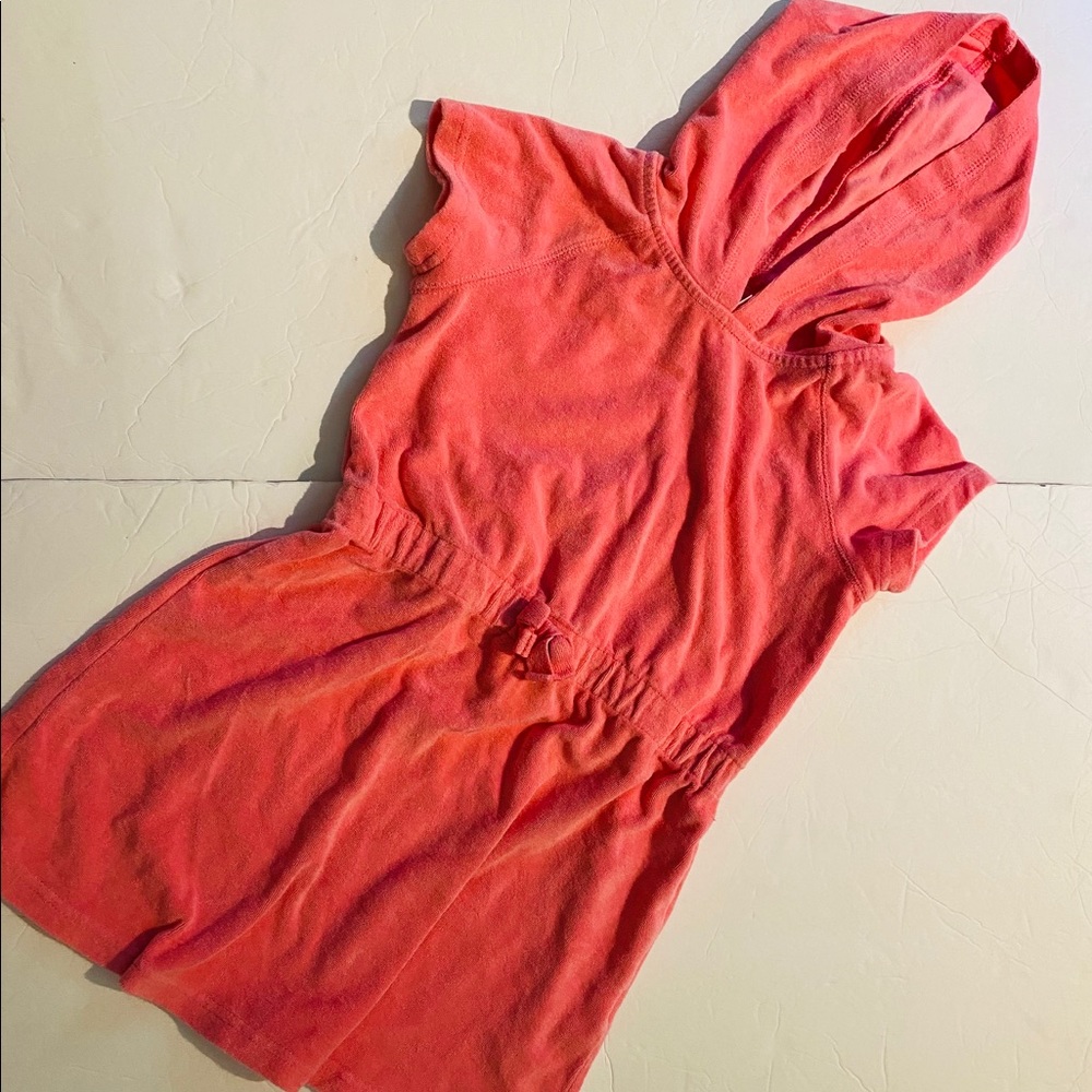 Hanna Andersson Pink Terry Hooded Dress Size 120